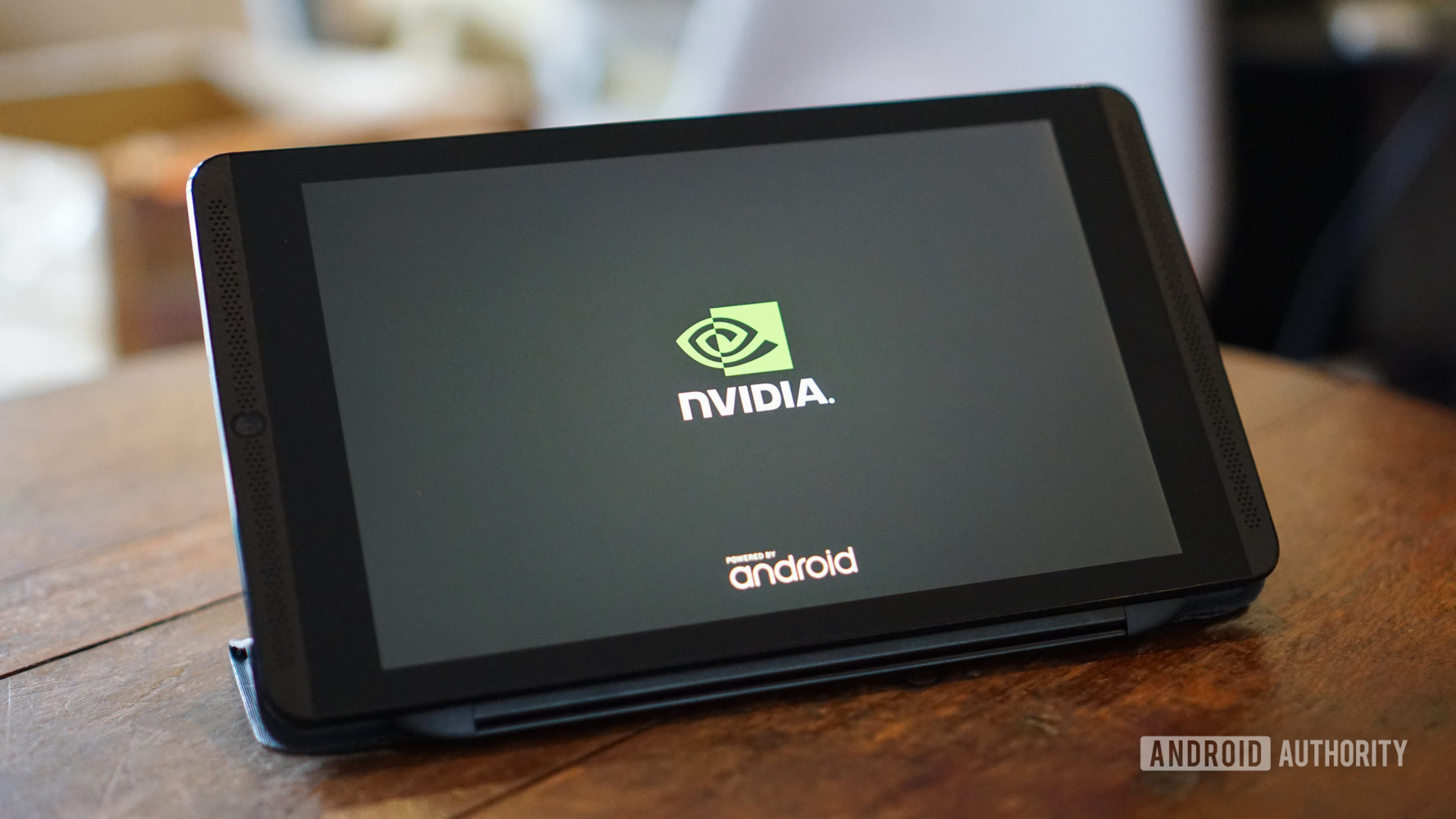 نمای جلوی صفحه نمایش تبلت Nvidia Shield