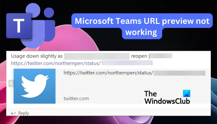 پیش نمایش URL تیم های مایکروسافت کار نمی کند