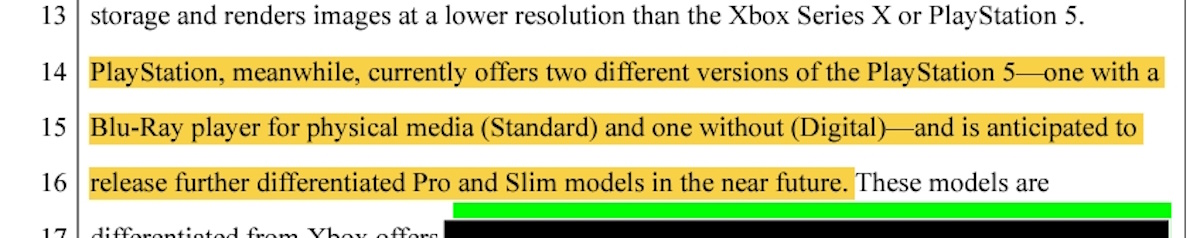 ذکر PS5 Pro و PS5 Slim در MS vs FTC