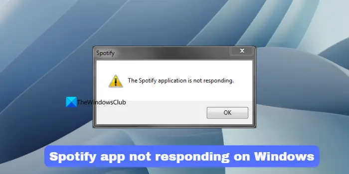 برنامه Spotify در ویندوز پاسخ نمی دهد