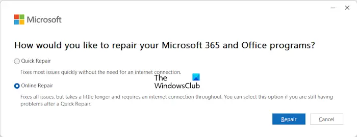 Microsoft OneNote را تعمیر کنید