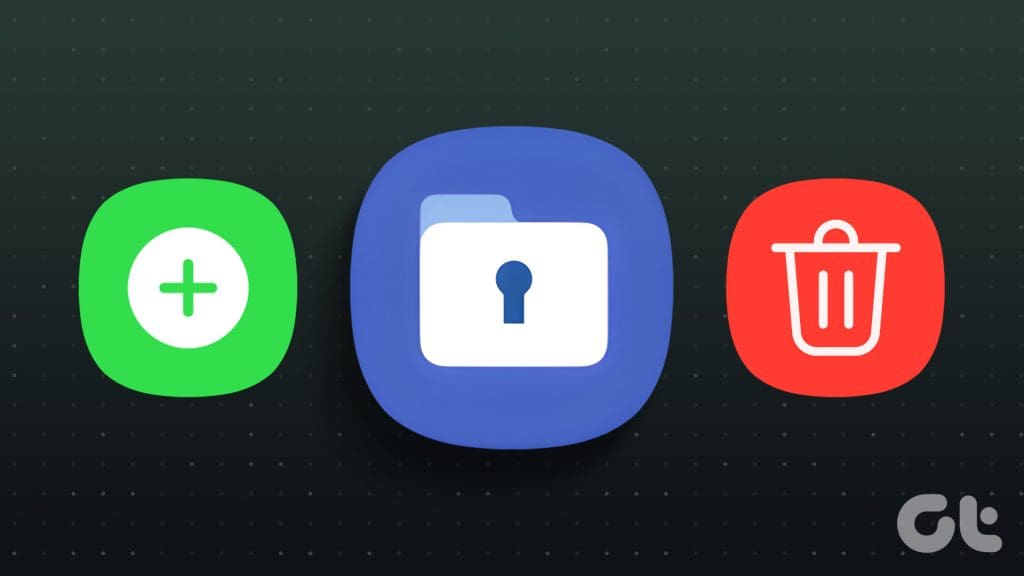 Add or Remove apps from Secure folder