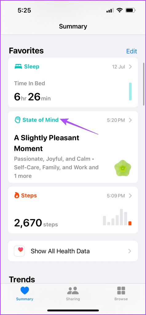 state of mind health app iPhone