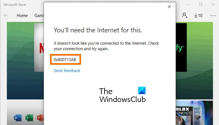 خطای 0x800713AB، ویندوز به اینترنت متصل نیست