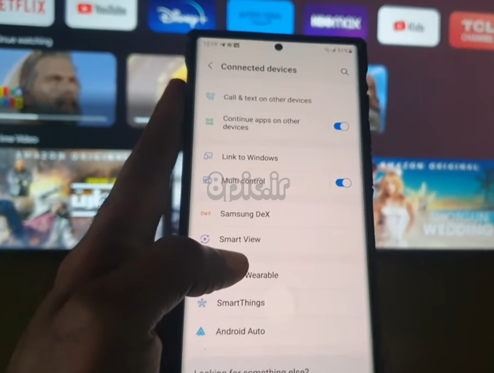 Why is the Samsung Smart View pin not displaying on TV