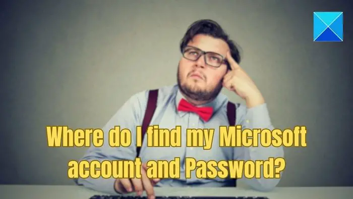 حساب و رمز عبور مایکروسافت را پیدا کنید