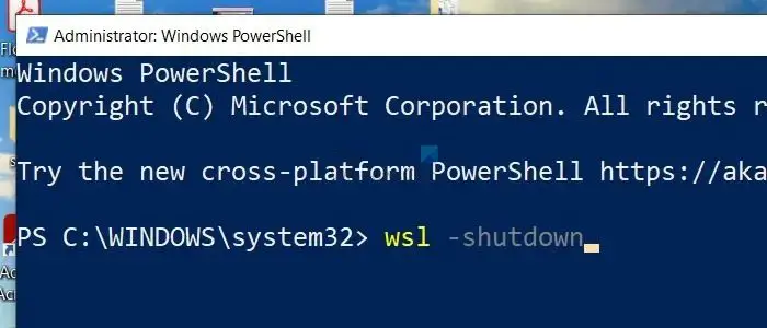 VSL Shutdown PowerShell
