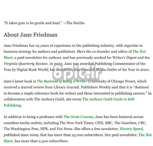استراتژی سئو: درباره جین فریدمن
