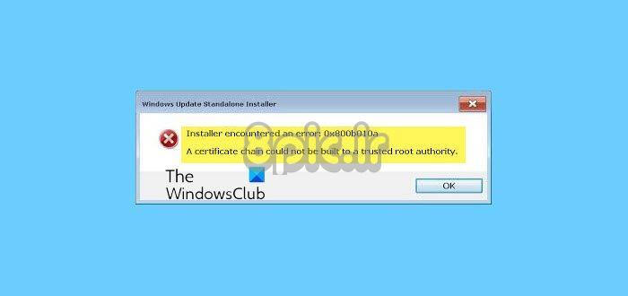 رفع خطای Install 0x800b010a در Windows Update
