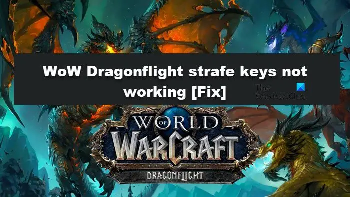 کلیدهای strafe WoW Dragonflight کار نمی کنند [رفع]