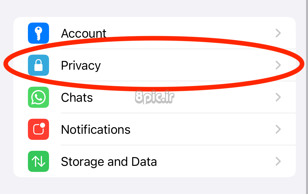 حریم خصوصی WhatsApp