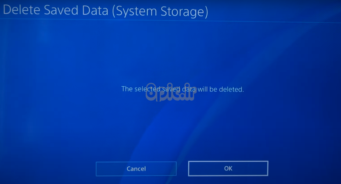 Deleting Fortnite Saved Data on PS4