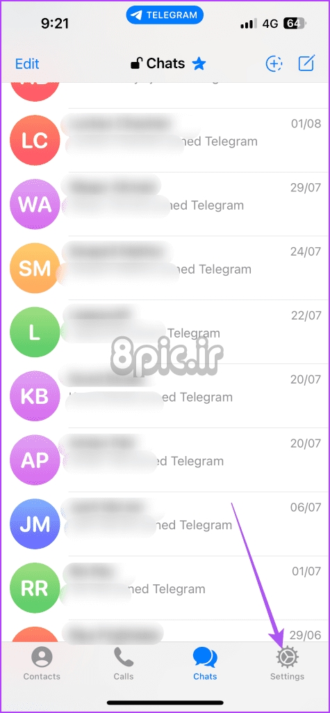 تنظیمات تلگرام آیفون 2