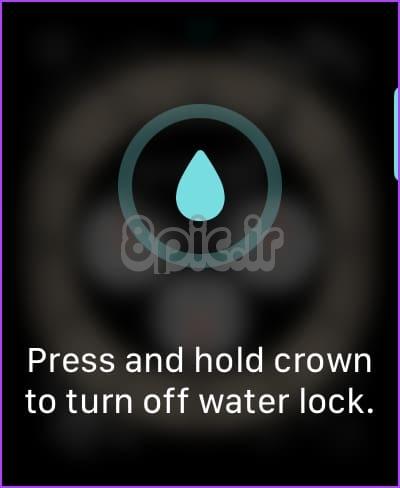 Hold Crown to Eject Water