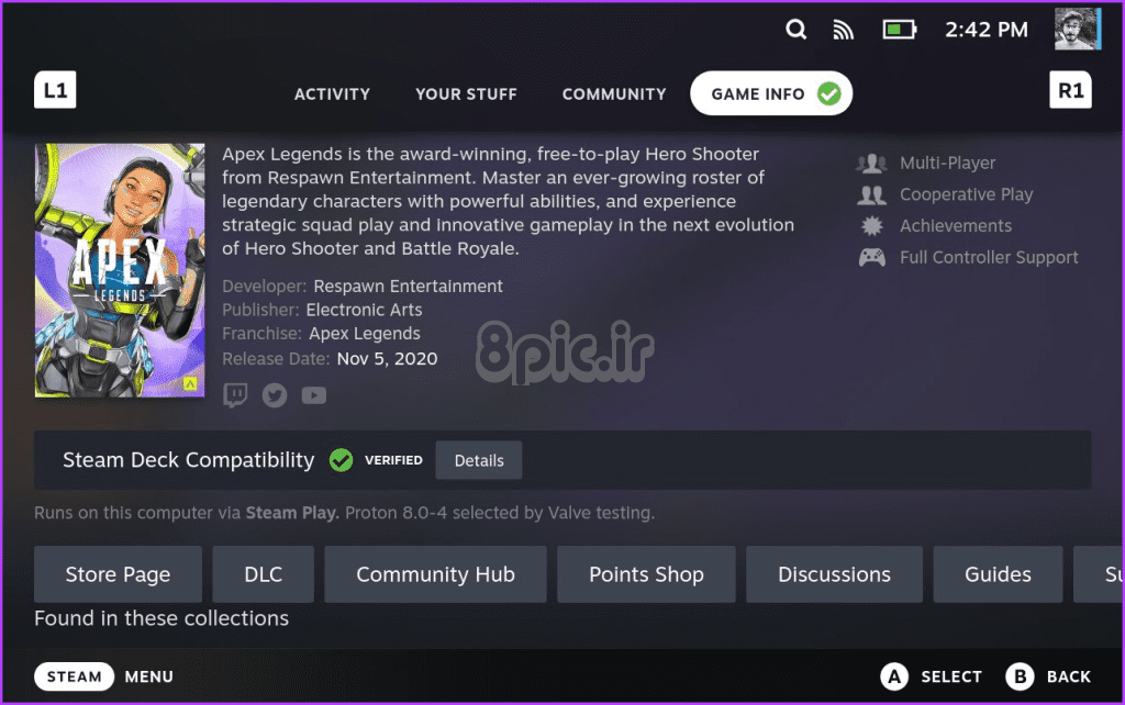 Apex Legends را در Steam Deck نصب و بازی کنید
