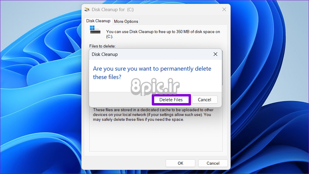 فایل های Windows Update را از Disk Cleanup Tool حذف کنید