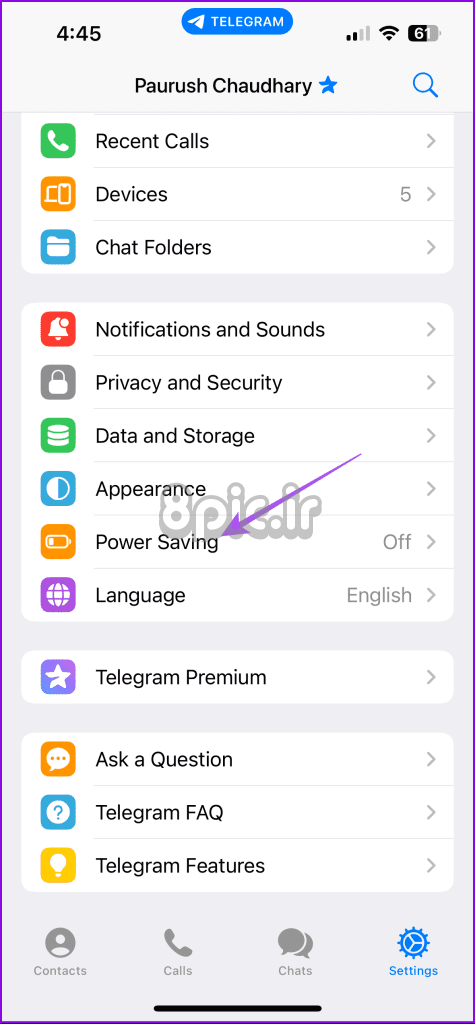 تلگرام صرفه جویی در مصرف برق 
