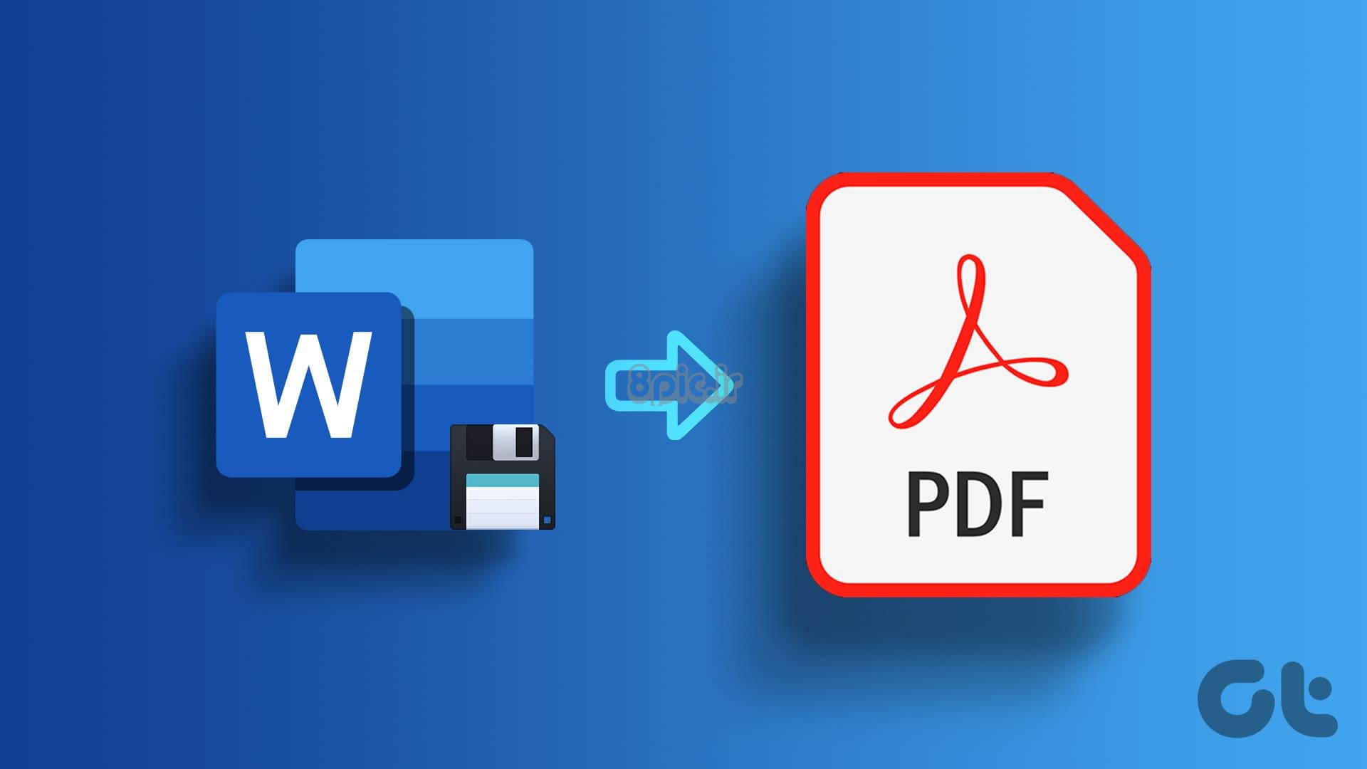 سند Word را به صورت PDF در رایانه شخصی و مک ذخیره کنید
