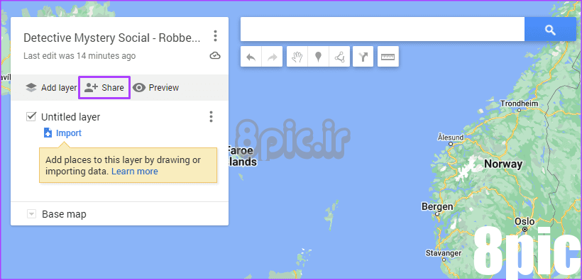نحوه ایجاد و مدیریت نقشه ها در گوگل درایو 15