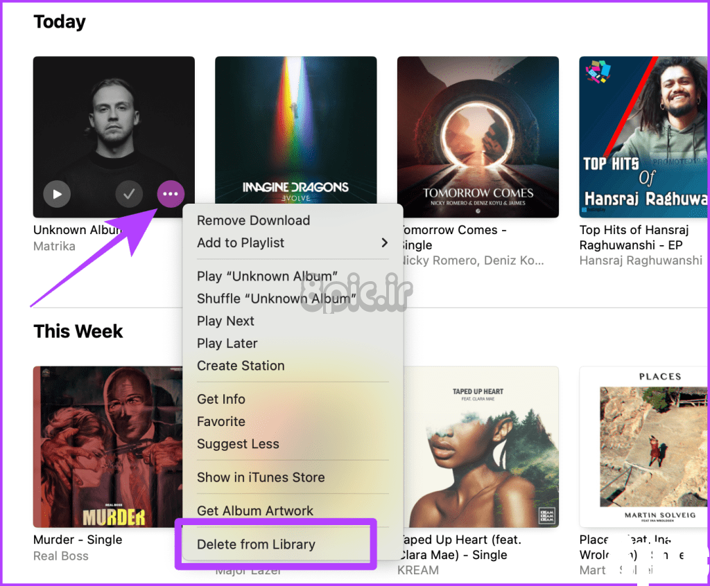موسیقی خود را از Apple Music Library Mac حذف کنید