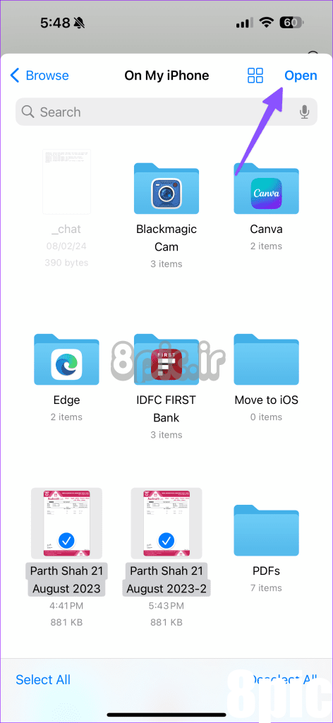 ادغام فایل های PDF در iPhone و iPad 18