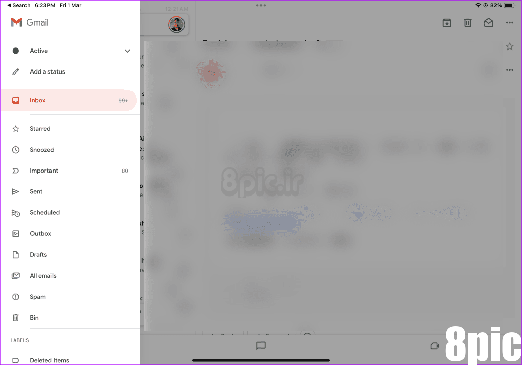 Outlook را در iPad 14 تنظیم کنید