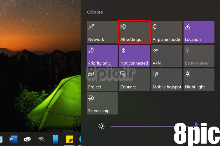 ویندوز 10 همه تنظیمات