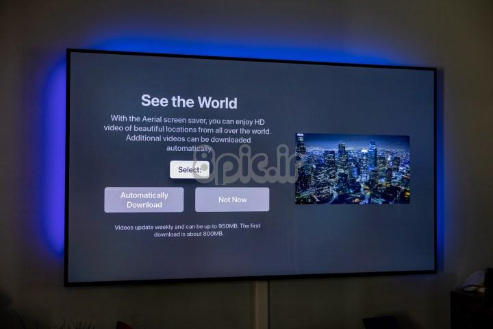 صفحه تنظیم Apple TV: راه اندازی محافظ صفحه نمایش.